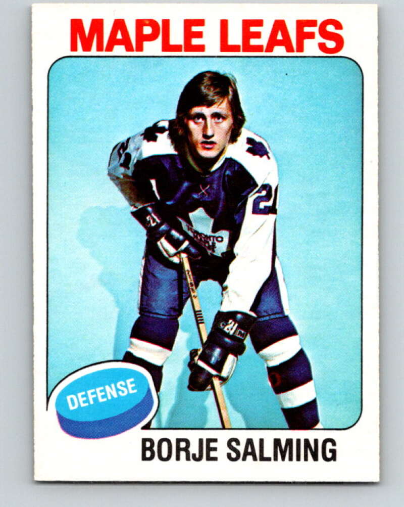 1975-76 O-Pee-Chee #283 Borje Salming Toronto Maple Leafs V6438