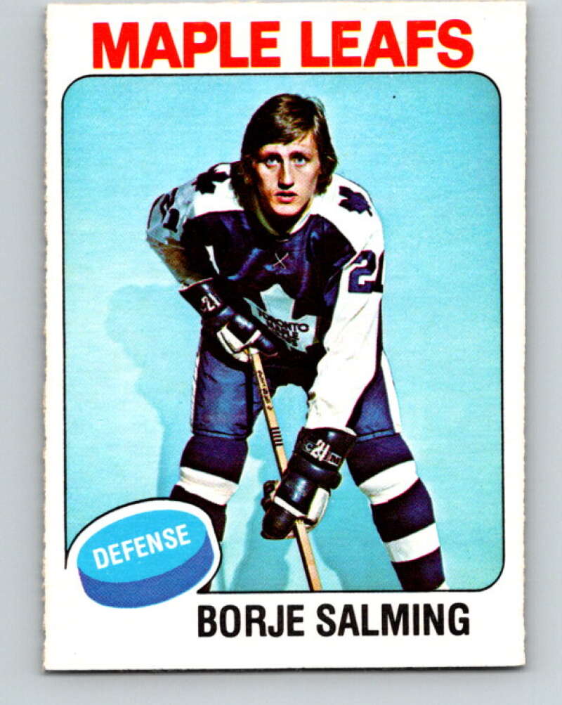 1975-76 O-Pee-Chee #283 Borje Salming Toronto Maple Leafs V6439