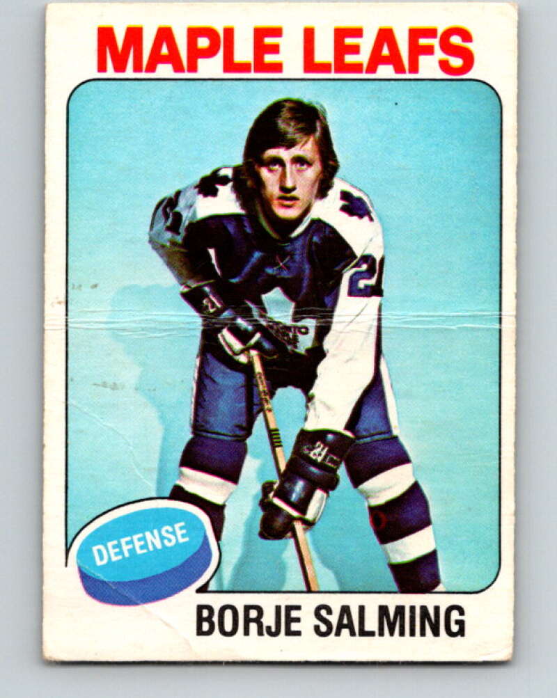 1975-76 O-Pee-Chee #283 Borje Salming Toronto Maple Leafs V6441