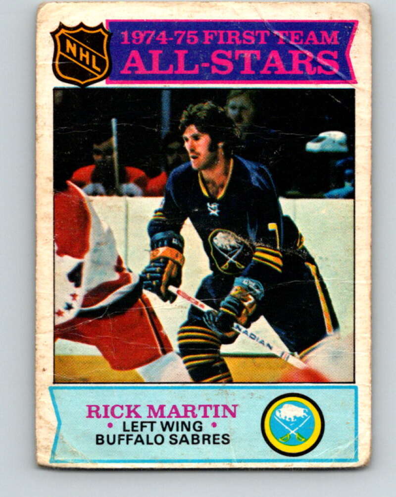 1975-76 O-Pee-Chee #289 Rick Martin AS Buffalo Sabres V6478