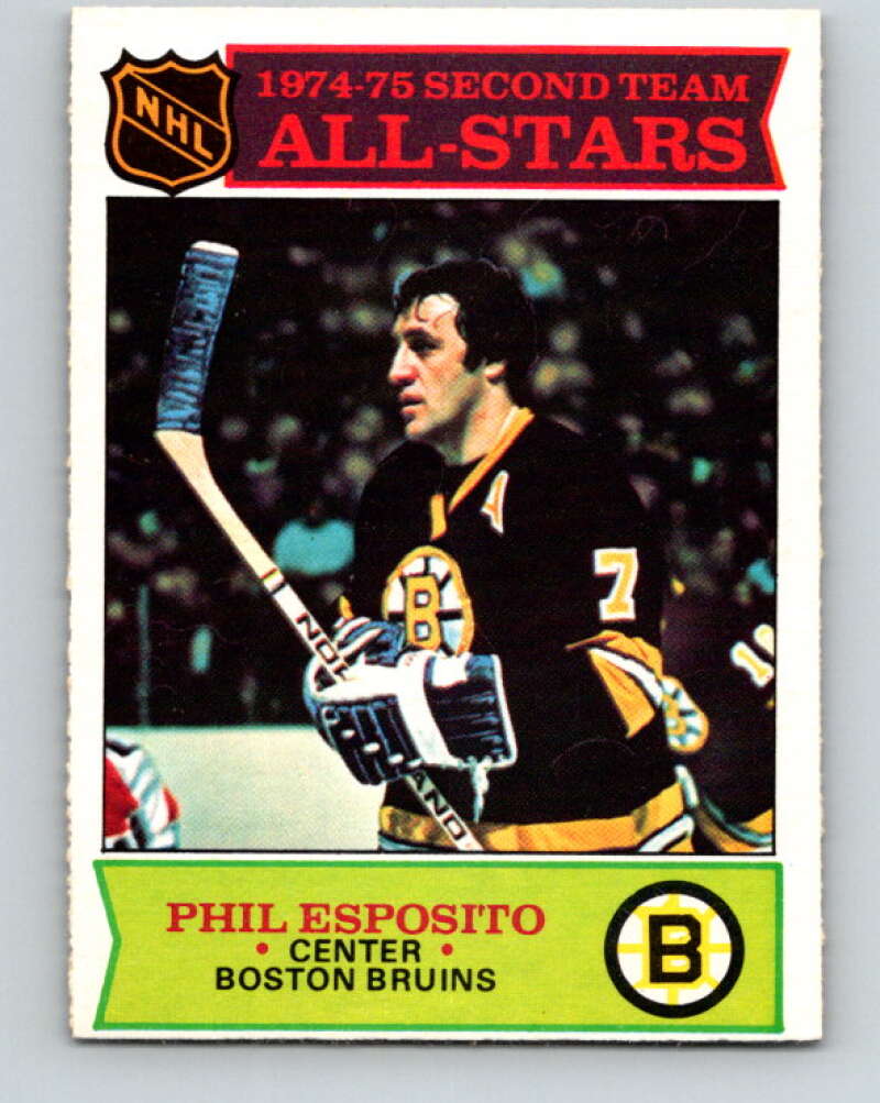 1975-76 O-Pee-Chee #292 Phil Esposito AS Boston Bruins V6486