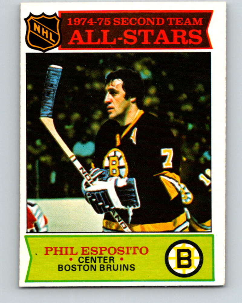 1975-76 O-Pee-Chee #292 Phil Esposito AS Boston Bruins V6488