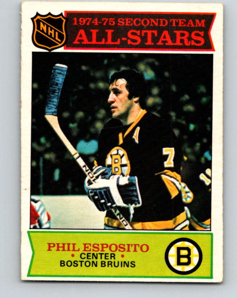 1975-76 O-Pee-Chee #292 Phil Esposito AS Boston Bruins V6490