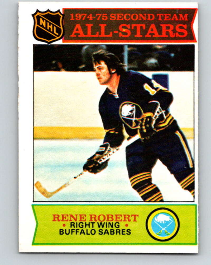 1975-76 O-Pee-Chee #296 Rene Robert AS Buffalo Sabres V6505