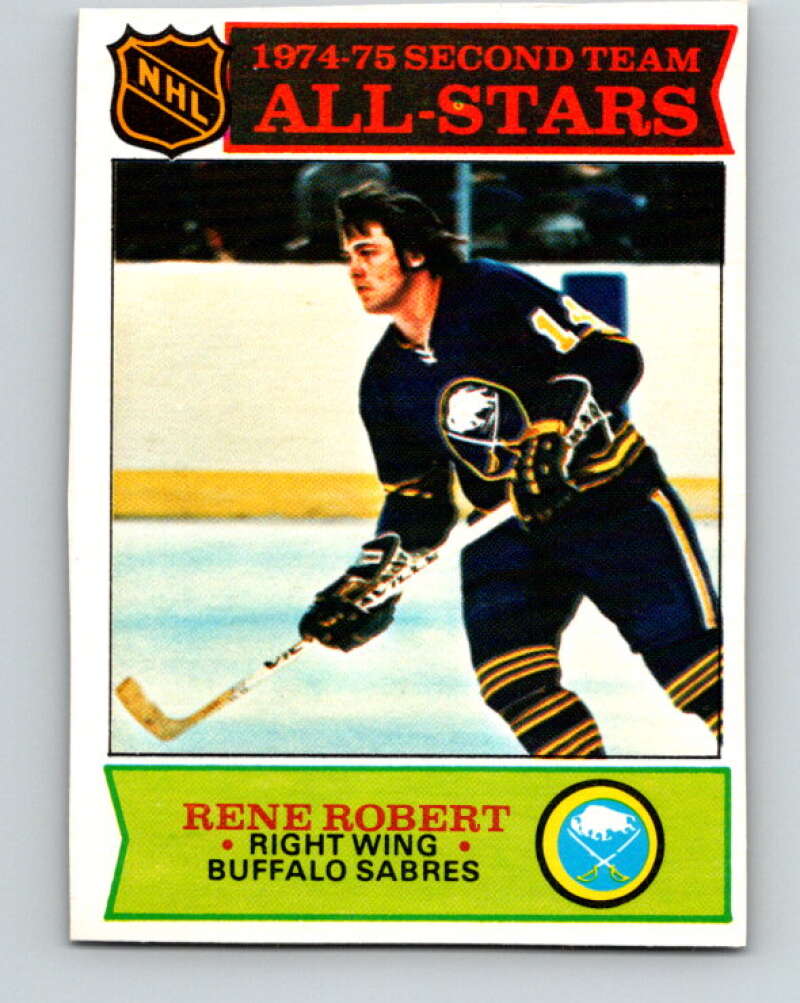 1975-76 O-Pee-Chee #296 Rene Robert AS Buffalo Sabres V6506