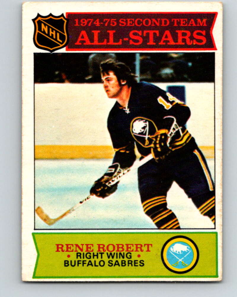 1975-76 O-Pee-Chee #296 Rene Robert AS Buffalo Sabres V6508