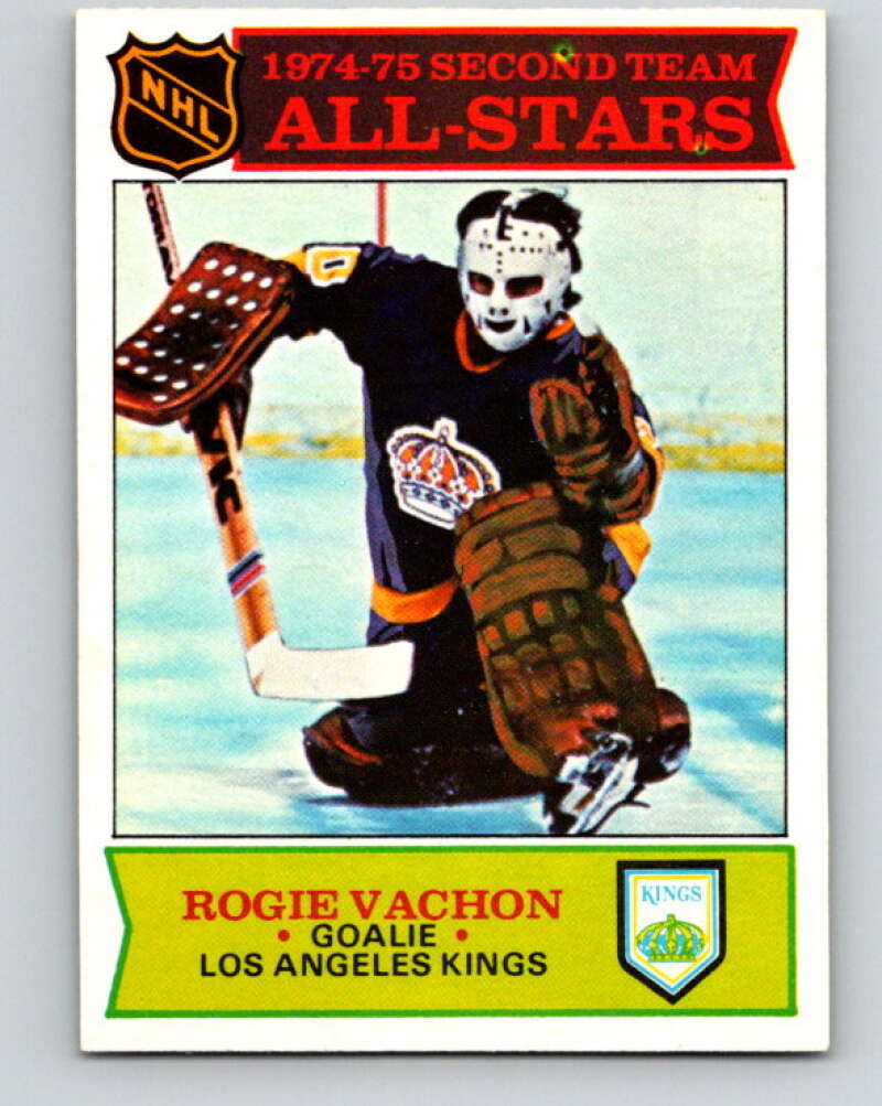1975-76 O-Pee-Chee #297 Rogie Vachon AS Los Angeles Kings V6515