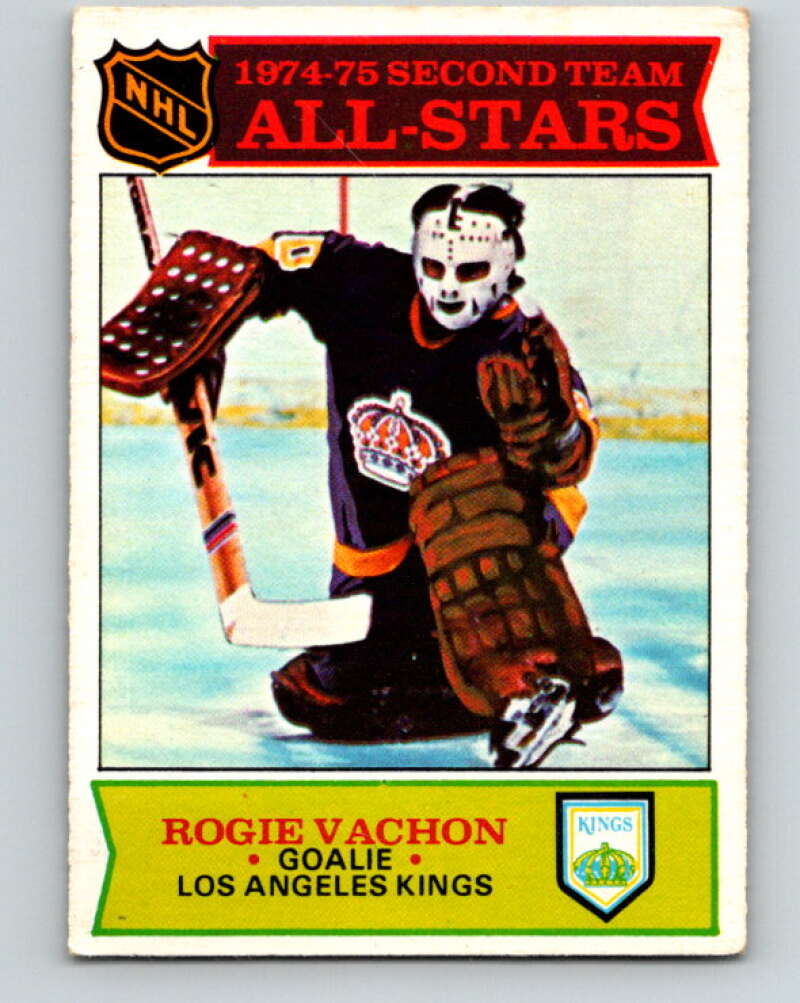 1975-76 O-Pee-Chee #297 Rogie Vachon AS Los Angeles Kings V6517