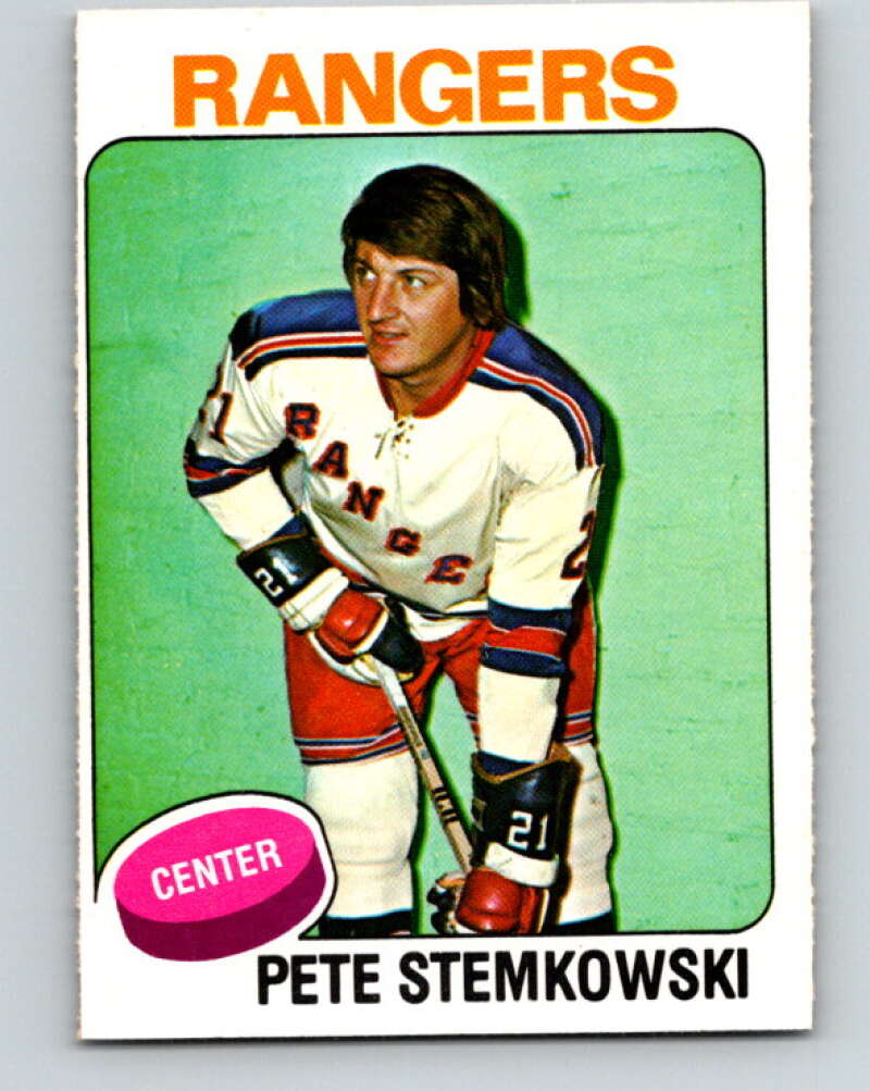 1975-76 O-Pee-Chee #303 Pete Stemkowski New York Rangers V6542