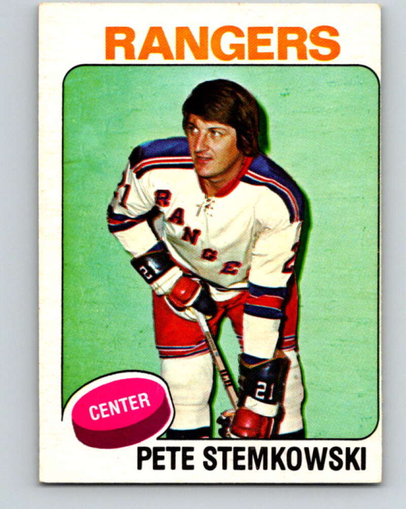 1975-76 O-Pee-Chee #303 Pete Stemkowski New York Rangers V6544