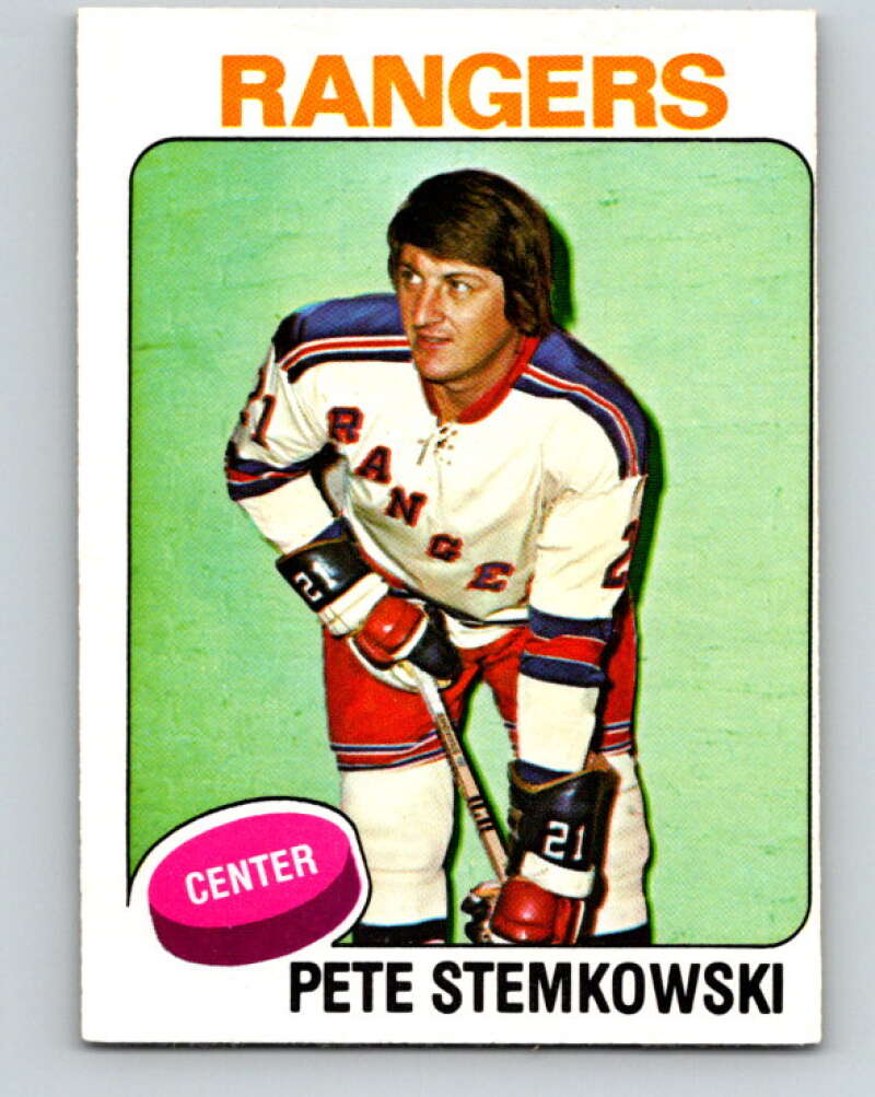 1975-76 O-Pee-Chee #303 Pete Stemkowski New York Rangers V6547