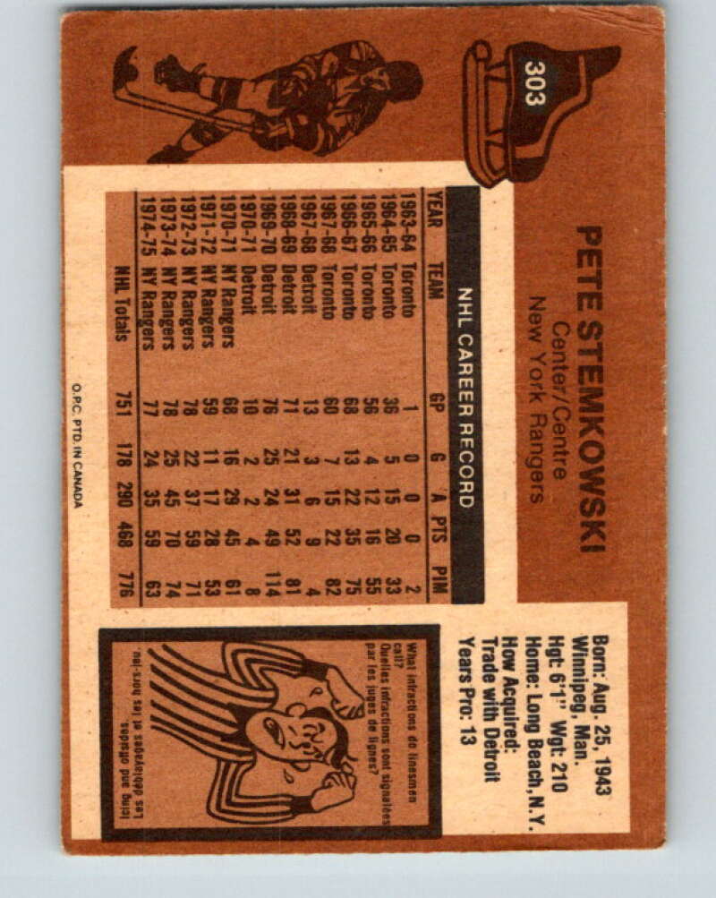 1975-76 O-Pee-Chee #304 Pierre Bouchard Montreal Canadiens V6548