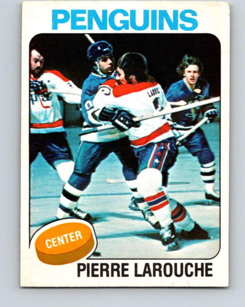 1975-76 O-Pee-Chee #305 Pierre Larouche RC Rookie Pittsburgh Penguins V6556