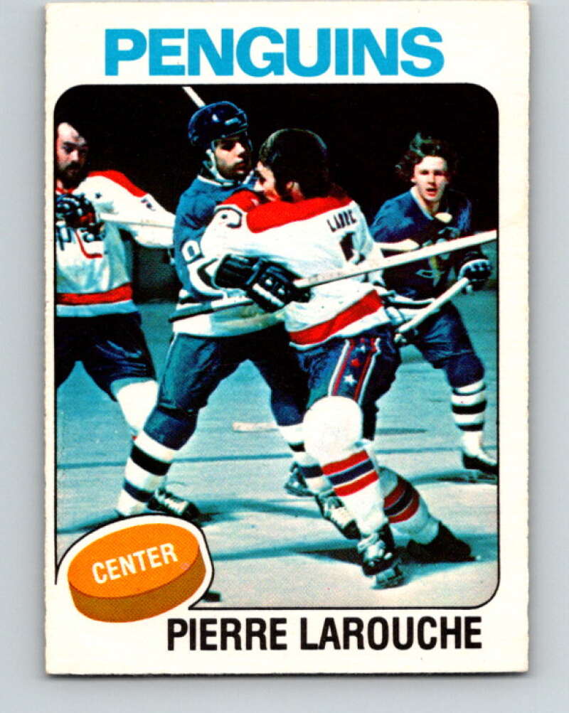1975-76 O-Pee-Chee #305 Pierre Larouche RC Rookie Pittsburgh Penguins V6558