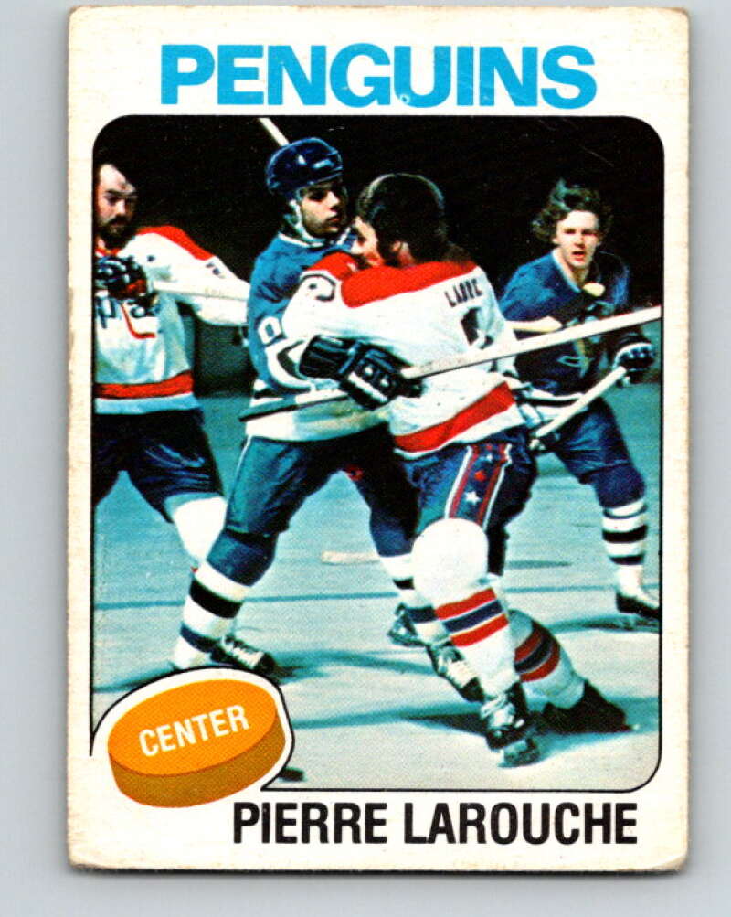 1975-76 O-Pee-Chee #305 Pierre Larouche RC Rookie Pittsburgh Penguins V6559