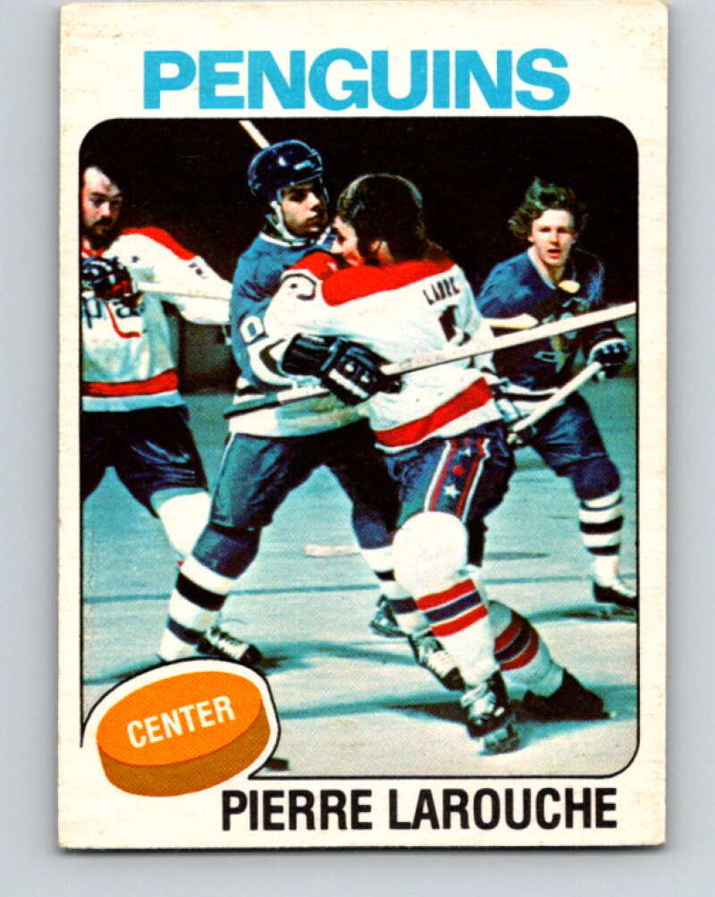 1975-76 O-Pee-Chee #305 Pierre Larouche RC Rookie Pittsburgh Penguins V6560
