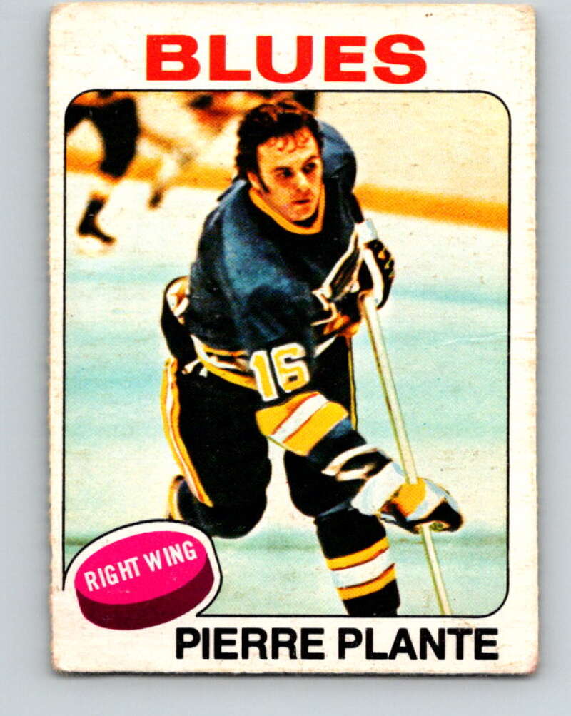 1975-76 O-Pee-Chee #309 Pierre Plante St. Louis Blues V6580