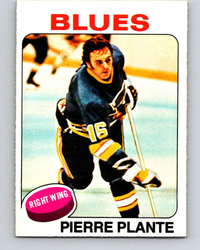 1975-76 O-Pee-Chee #309 Pierre Plante St. Louis Blues V6581