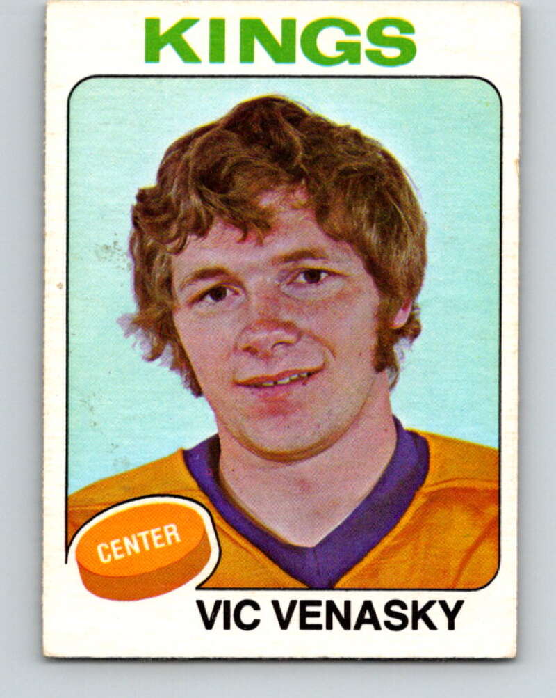 1975-76 O-Pee-Chee #312 Vic Venasky Los Angeles Kings V6589