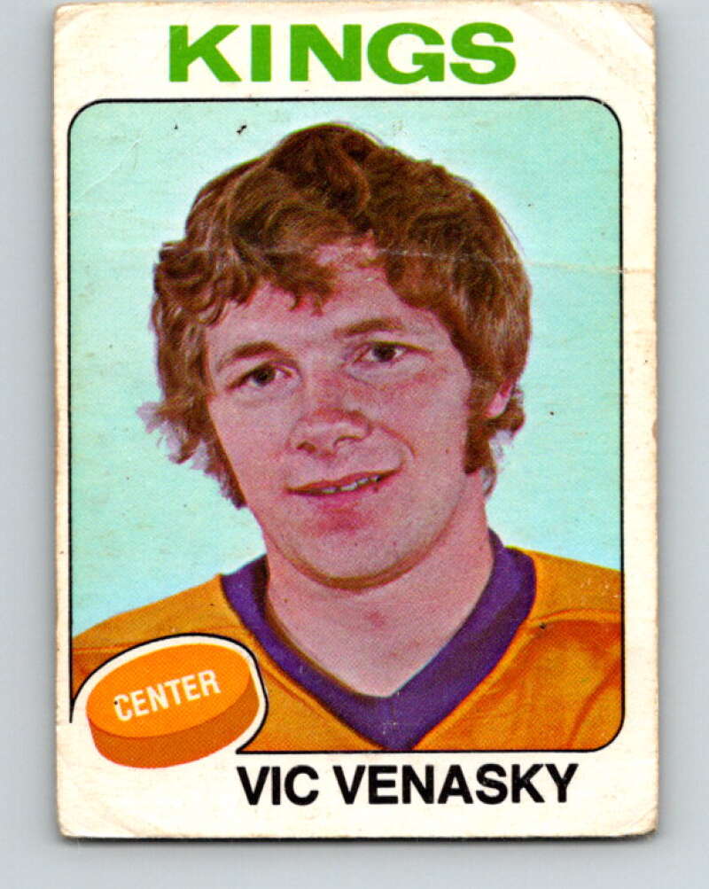 1975-76 O-Pee-Chee #312 Vic Venasky Los Angeles Kings V6590