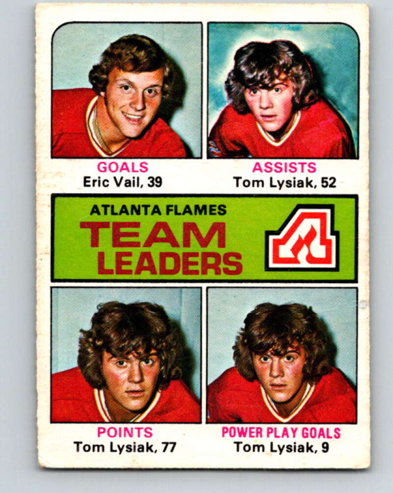 1975-76 O-Pee-Chee #313 Tom Lysiak TL Atlanta Flames V6595