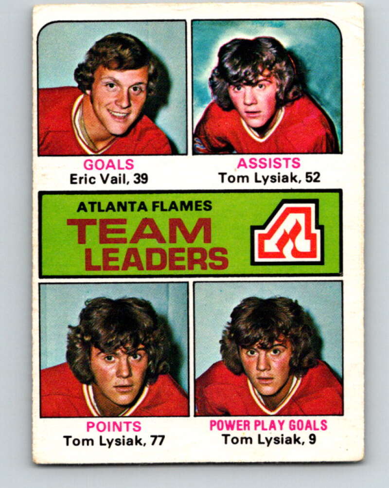 1975-76 O-Pee-Chee #313 Tom Lysiak TL Atlanta Flames V6596