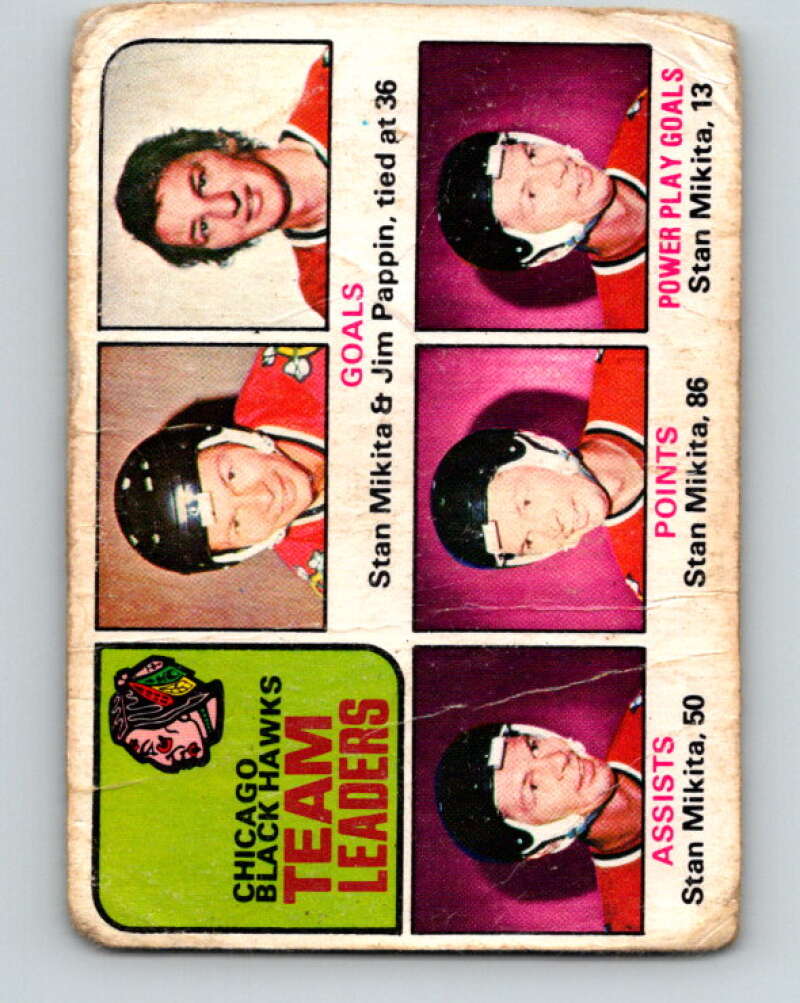 1975-76 O-Pee-Chee #317 Jim Pappin TL Chicago Blackhawks V6627