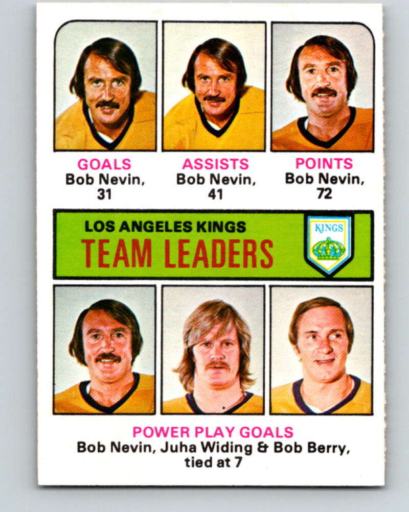 1975-76 O-Pee-Chee #320 Bob Berry TL Los Angeles Kings V6640