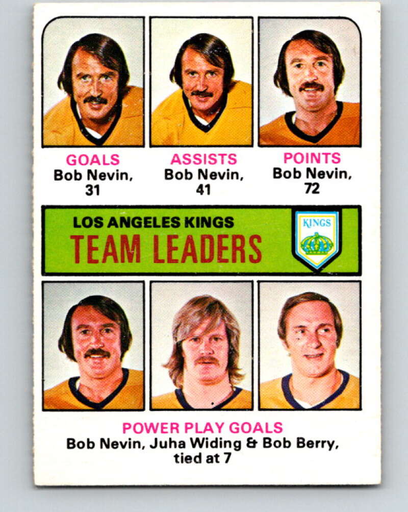 1975-76 O-Pee-Chee #320 Bob Berry TL Los Angeles Kings V6641