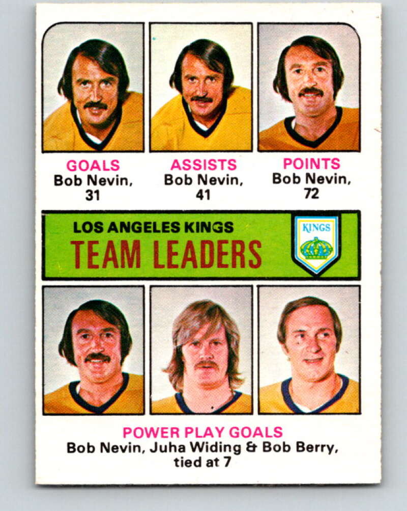1975-76 O-Pee-Chee #320 Bob Berry TL Los Angeles Kings V6642