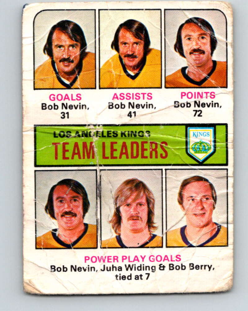 1975-76 O-Pee-Chee #320 Bob Berry TL Los Angeles Kings V6643
