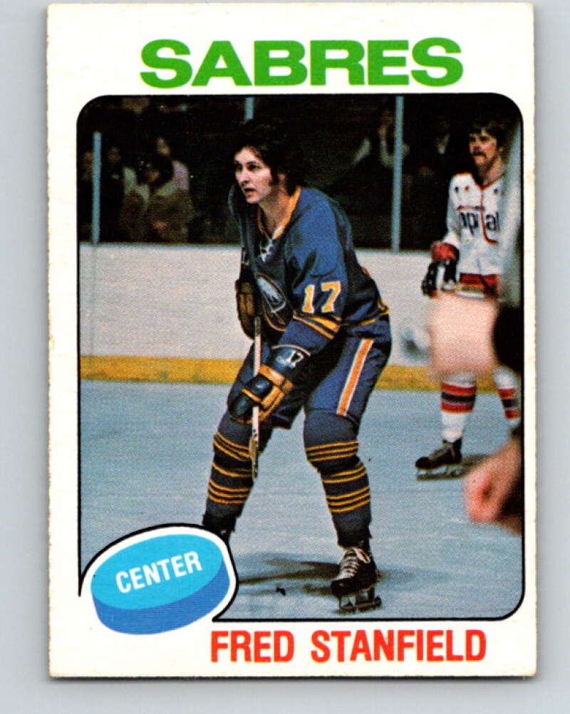 1975-76 O-Pee-Chee #332 Fred Stanfield Buffalo Sabres V6699