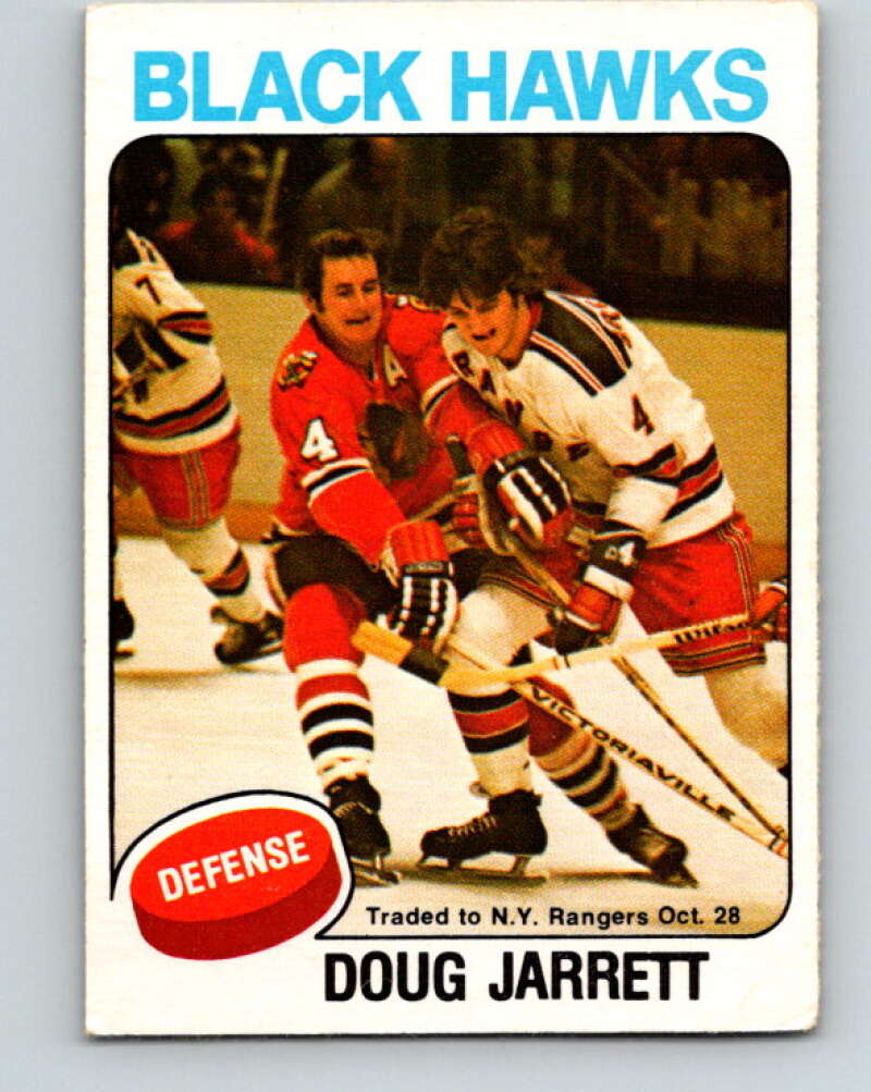 1975-76 O-Pee-Chee #333 Doug Jarrett Chicago Blackhawks V6701