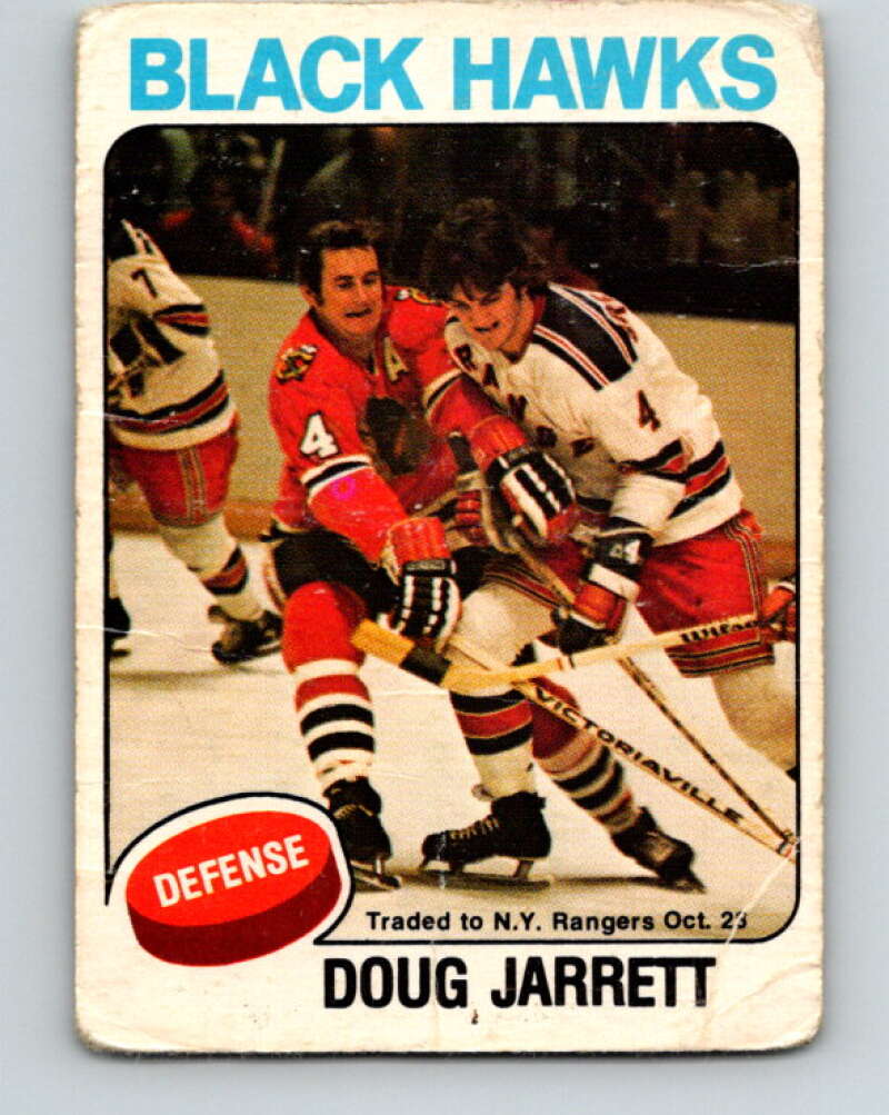 1975-76 O-Pee-Chee #333 Doug Jarrett Chicago Blackhawks V6702