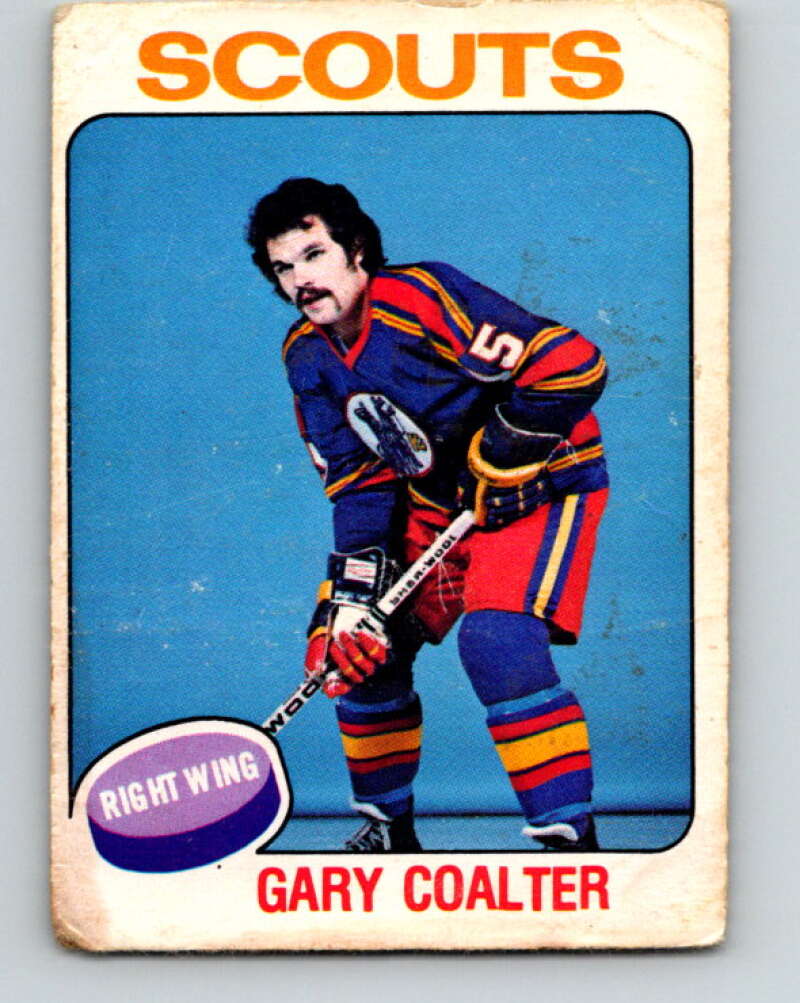 1975-76 O-Pee-Chee #334 Gary Coalter Kansas City Scouts V6704