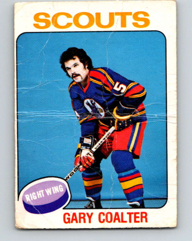 1975-76 O-Pee-Chee #334 Gary Coalter Kansas City Scouts V6705