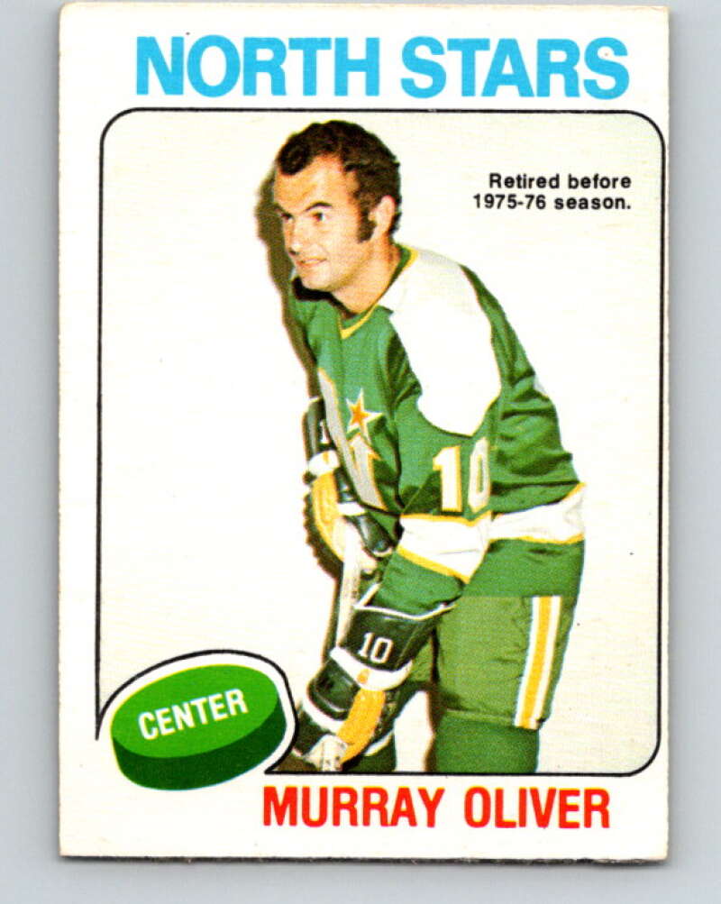 1975-76 O-Pee-Chee #335 Murray Oliver Minnesota North Stars V6707