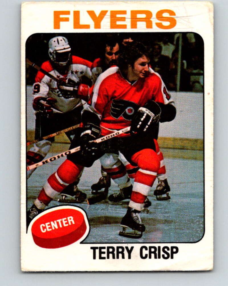 1975-76 O-Pee-Chee #337 Terry Crisp UER Philadelphia Flyers V6716