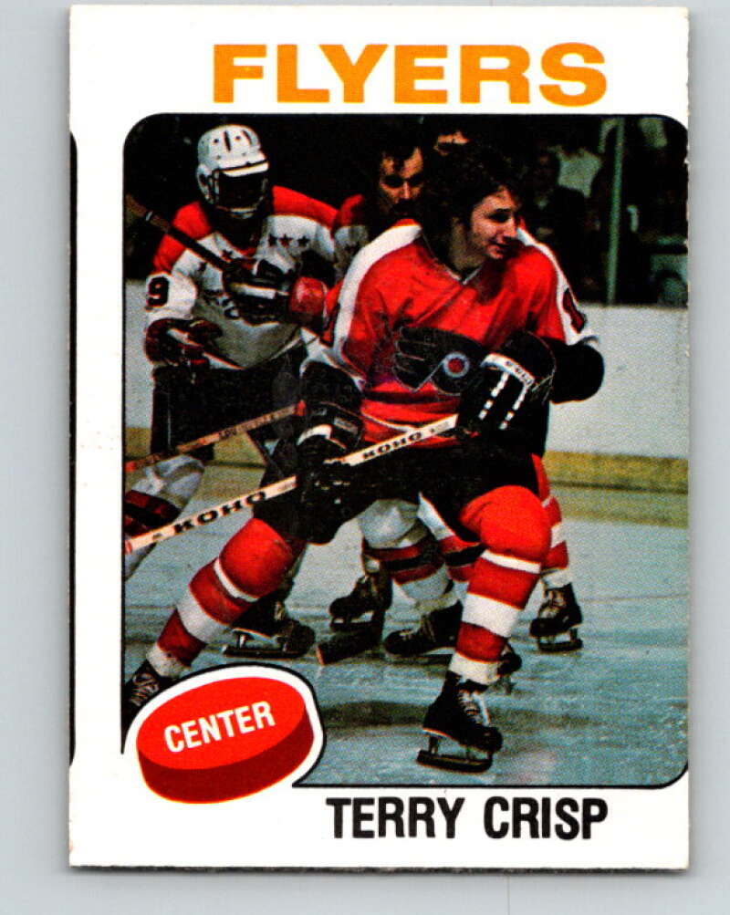 1975-76 O-Pee-Chee #337 Terry Crisp UER Philadelphia Flyers V6718