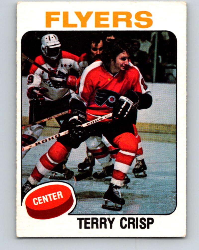 1975-76 O-Pee-Chee #337 Terry Crisp UER Philadelphia Flyers V6719