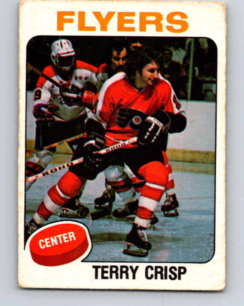 1975-76 O-Pee-Chee #337 Terry Crisp UER Philadelphia Flyers V6720