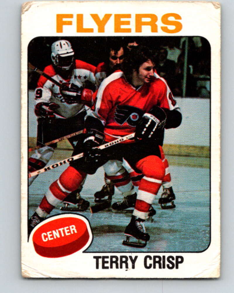 1975-76 O-Pee-Chee #337 Terry Crisp UER Philadelphia Flyers V6721