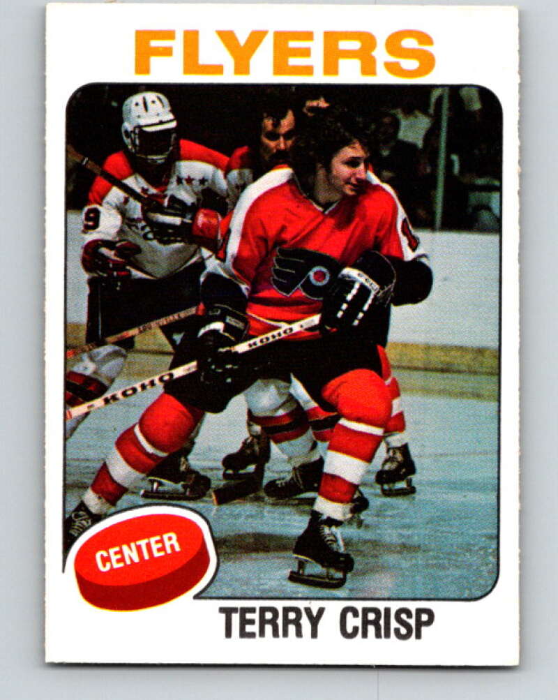 1975-76 O-Pee-Chee #337 Terry Crisp UER Philadelphia Flyers V6723