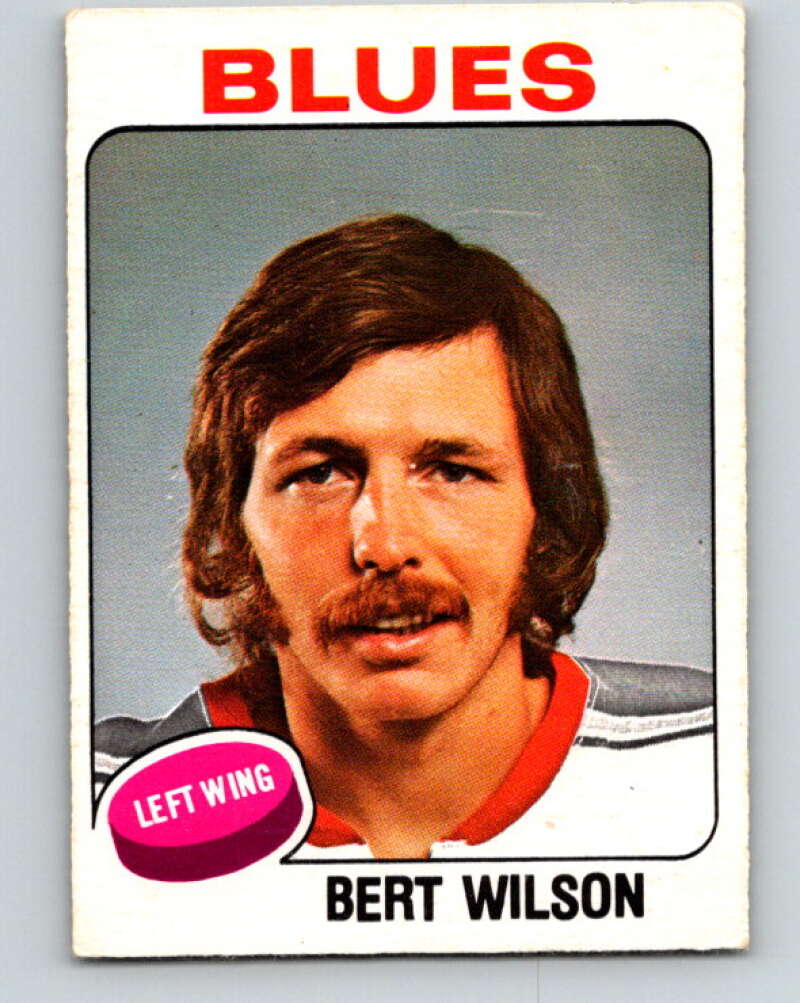 1975-76 O-Pee-Chee #338 Bert Wilson St. Louis Blues V6725