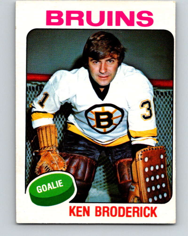 1975-76 O-Pee-Chee #340 Ken Broderick Boston Bruins V6730