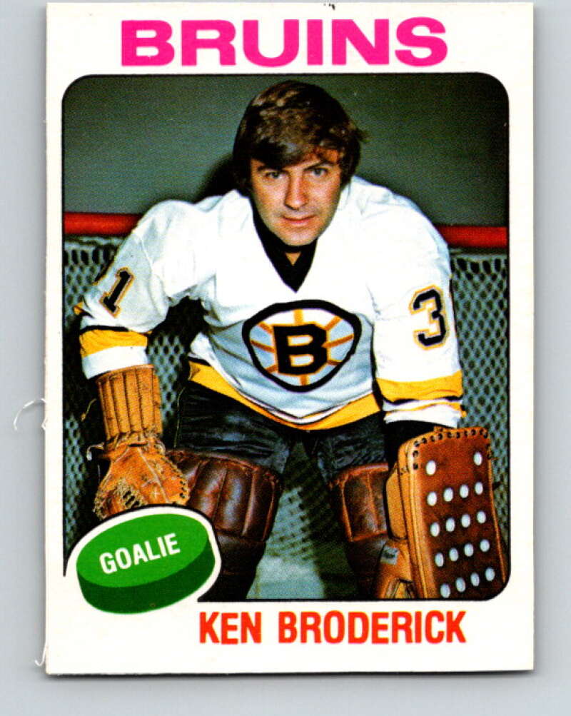 1975-76 O-Pee-Chee #340 Ken Broderick Boston Bruins V6731