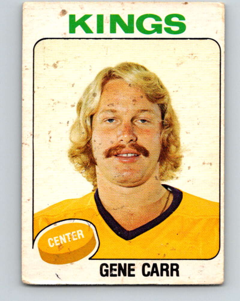 1975-76 O-Pee-Chee #343 Gene Carr Los Angeles Kings V6737