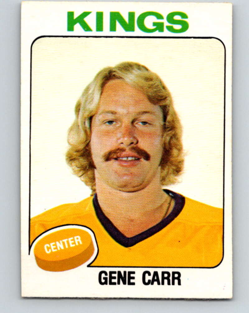 1975-76 O-Pee-Chee #343 Gene Carr Los Angeles Kings V6738