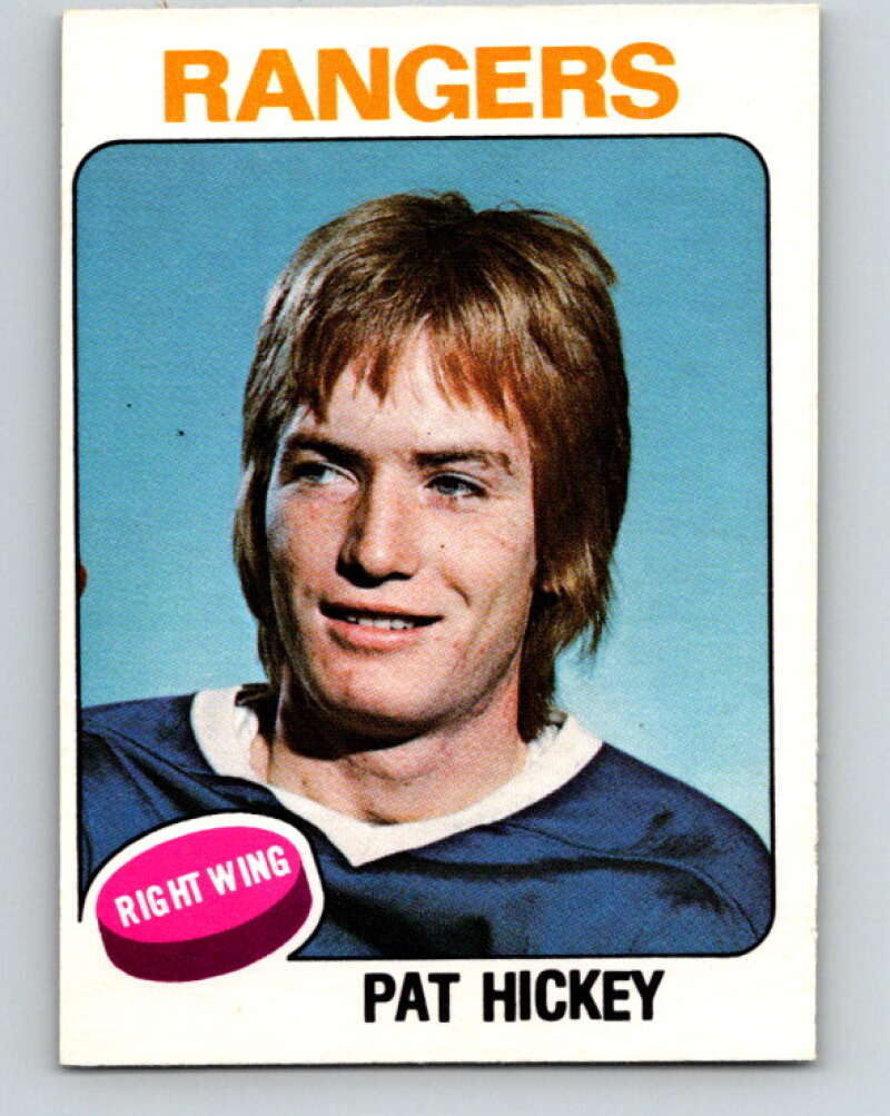 1975-76 O-Pee-Chee #345 Pat Hickey New York Rangers V6741