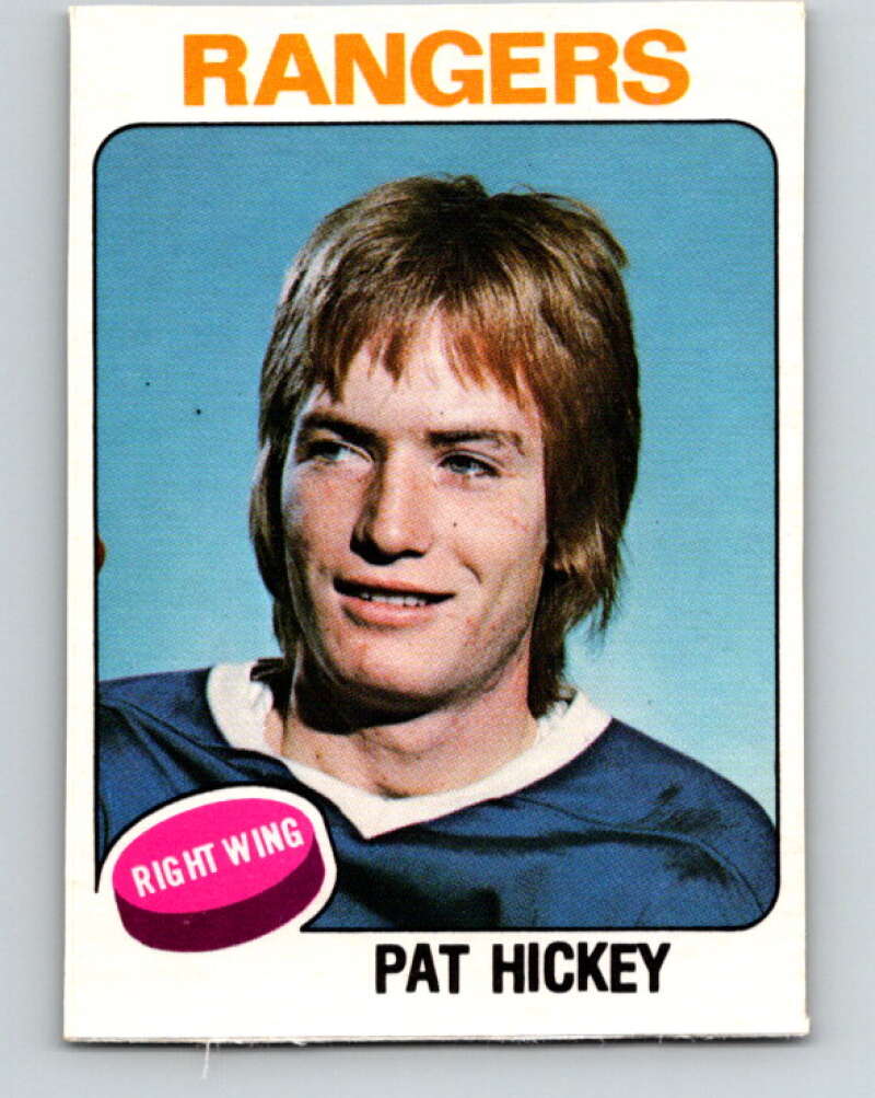 1975-76 O-Pee-Chee #345 Pat Hickey New York Rangers V6742